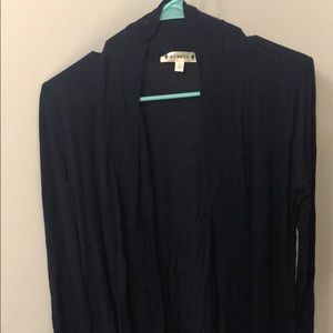 Navy blue long sleeve cardigan